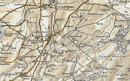 Old map of Tregoodwell in 1900