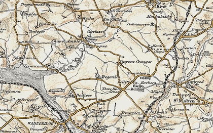 Old map of Tregorden in 1900