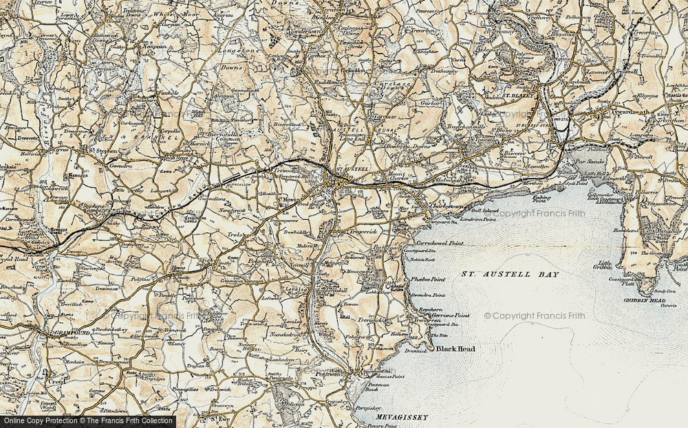 Old Map of Tregorrick, 1900 in 1900