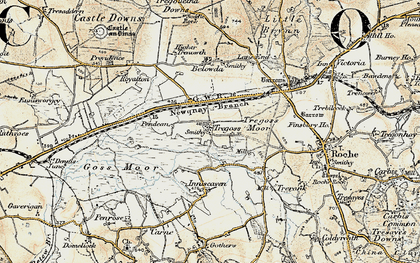 Old map of Tregoss in 1900