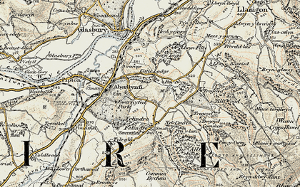 Old map of Tregoyd in 1900-1902