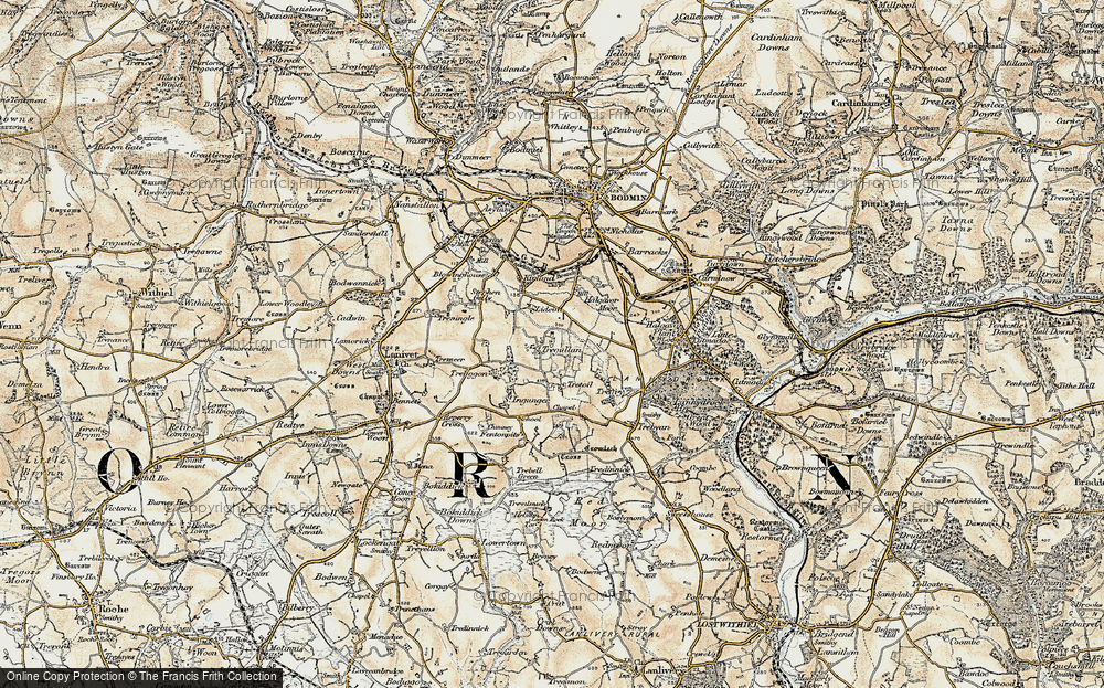 Old Map of Historic Map covering Kirland in 1900