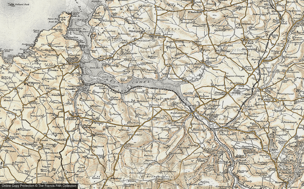 Old Map of Tregunna, 1900 in 1900