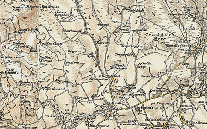 Old map of Trekeivesteps in 1900