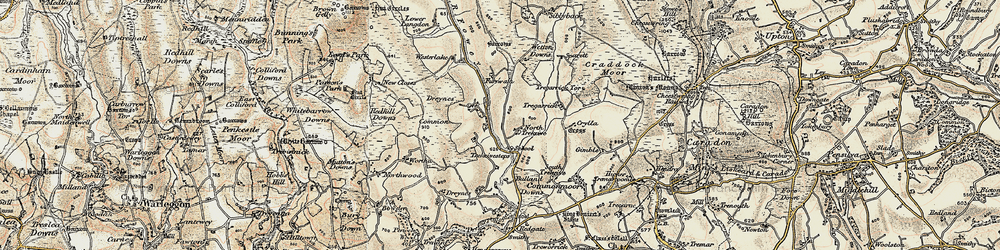 Old map of Trekeivesteps in 1900