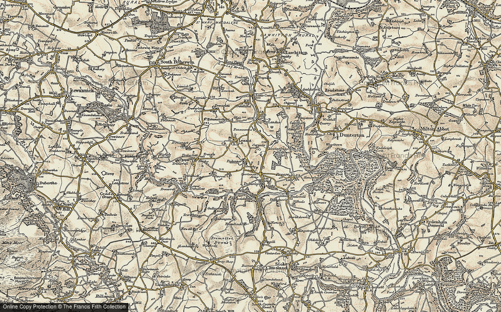 Old Map of Trekenner, 1899-1900 in 1899-1900