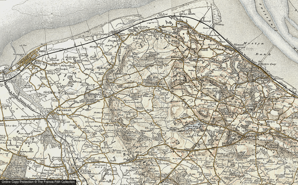 Old Map of Trelawnyd, 1902-1903 in 1902-1903