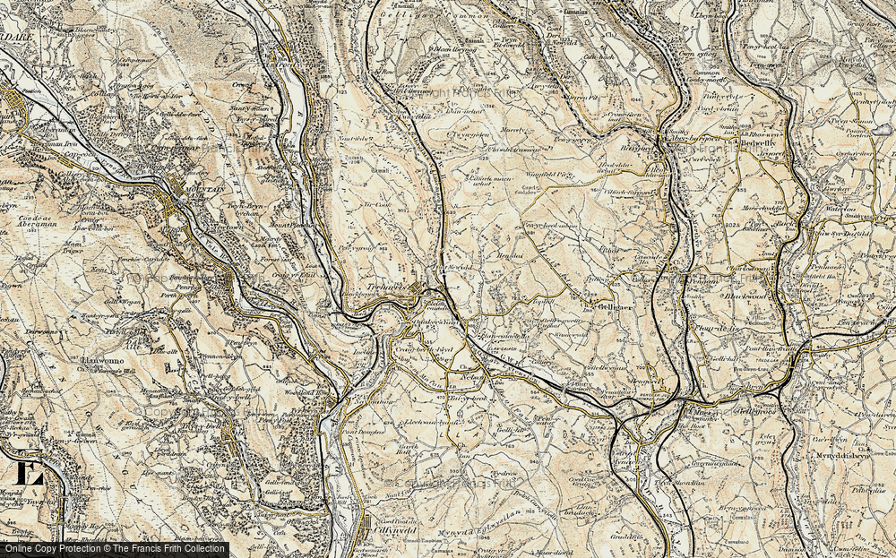 Old Map of Trelewis, 1899-1900 in 1899-1900