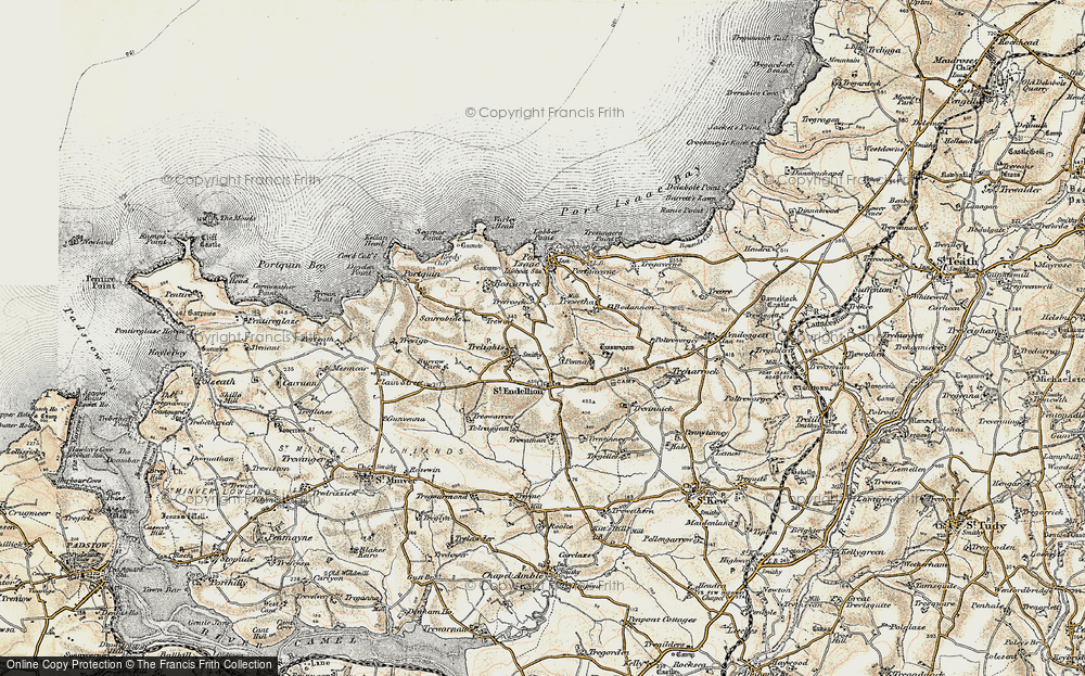 Old Map of Trelights, 1900 in 1900