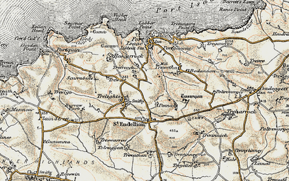 Old map of Trelights in 1900