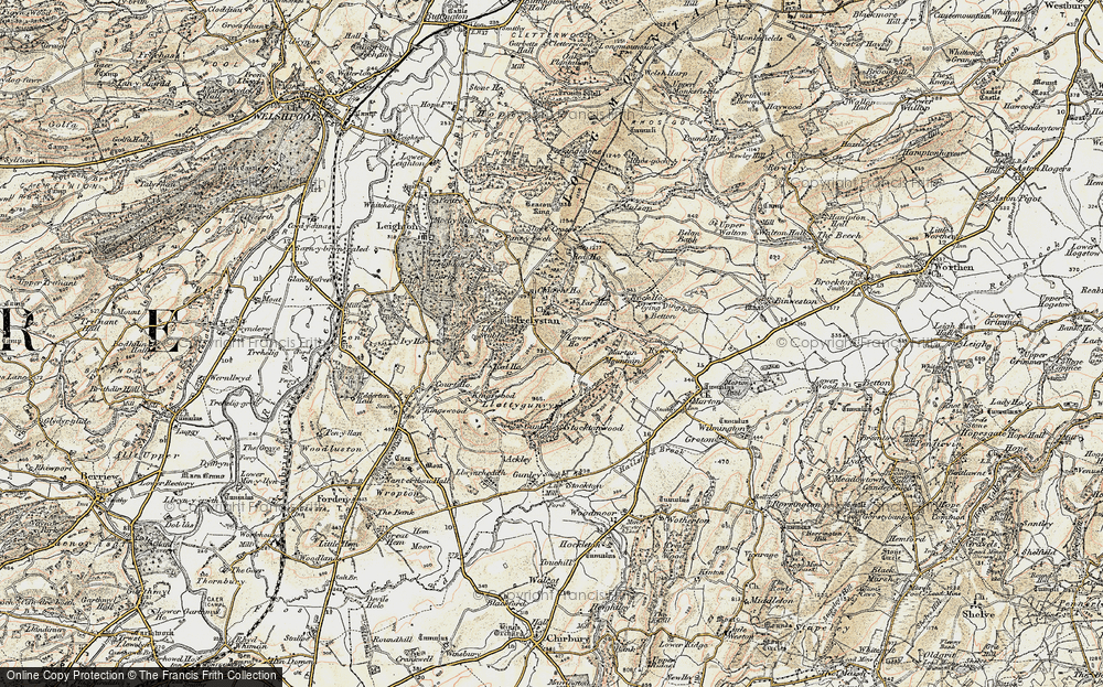 Old Map of Trelystan, 1902-1903 in 1902-1903
