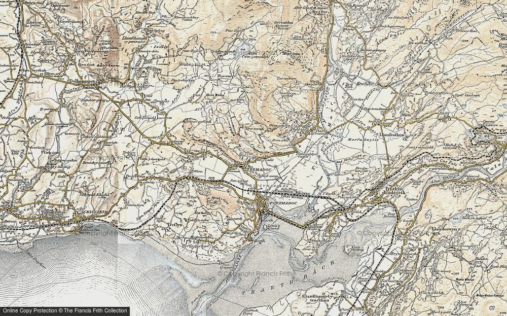 Old Map of Tremadog, 1903 in 1903