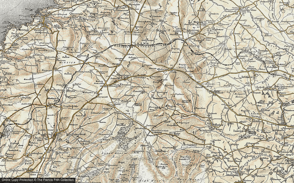 Old Map of Tremail, 1900 in 1900