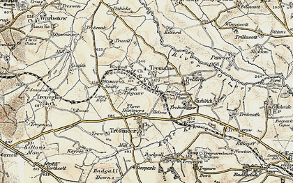 Old map of Tremaine in 1900