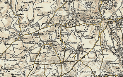 Old map of Tremar in 1900