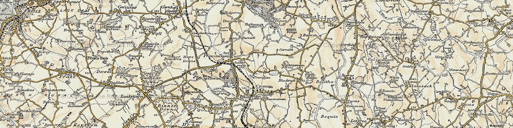 Old map of Tremayne in 1900