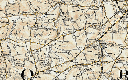 Old map of Tremore in 1900