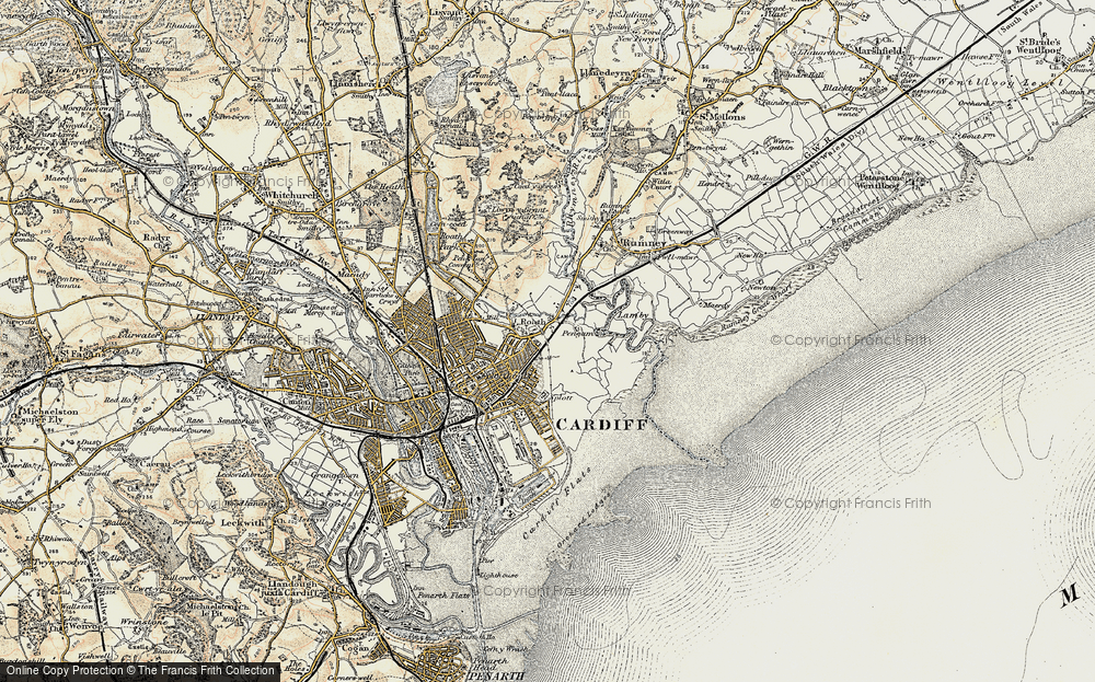 Old Map of Tremorfa, 1899-1900 in 1899-1900