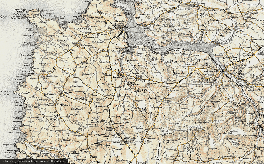Old Map of Trenance, 1900 in 1900
