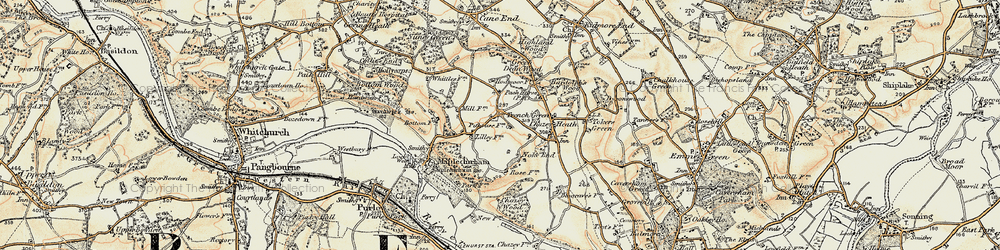 Old map of Trench Green in 1897-1900