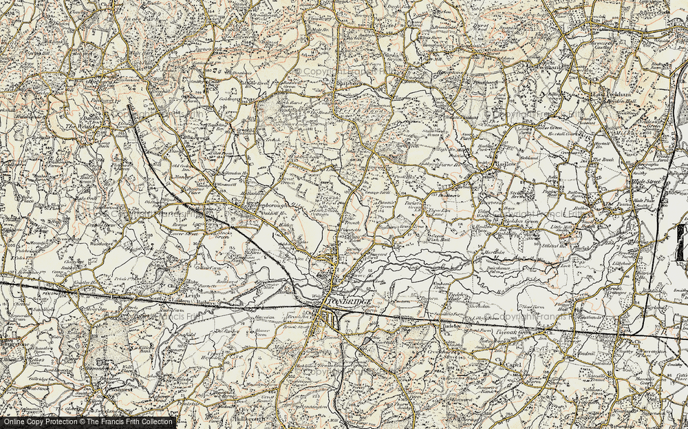 Old Map of Trench Wood, 1897-1898 in 1897-1898