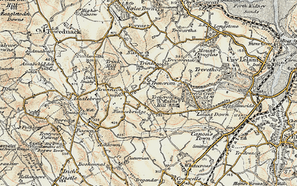 Old map of Trencrom in 1900