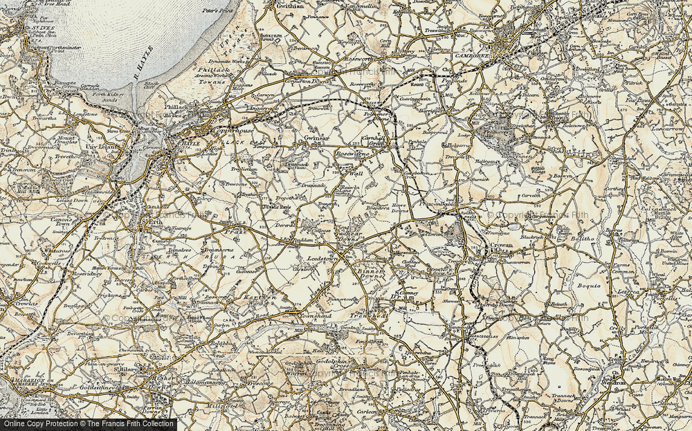 Old Map of Trenerth, 1900 in 1900