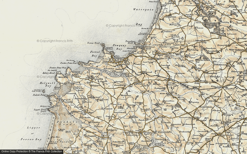 Old Map of Treninnick, 1900 in 1900