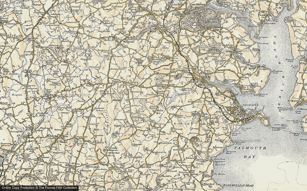 Old Map of Trenoweth, 1900 in 1900