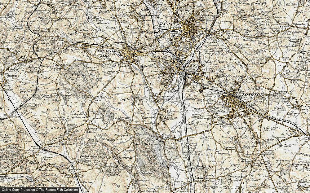 Old Map of Trent Vale, 1902 in 1902