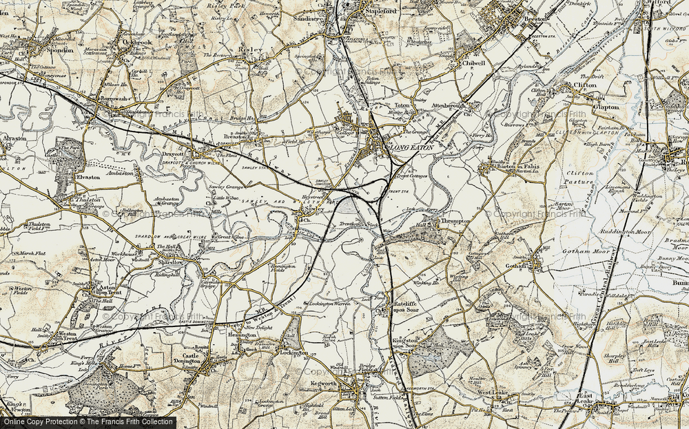 Old Map of Trentlock, 1902-1903 in 1902-1903