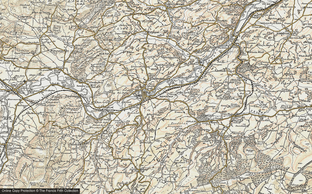 Old Map of Historic Map covering Bronyvastre in 1902-1903