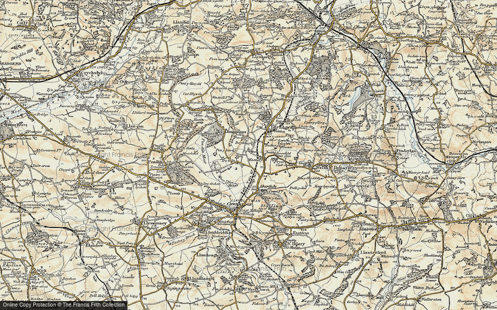 Old Map of Trerhyngyll, 1899-1900 in 1899-1900