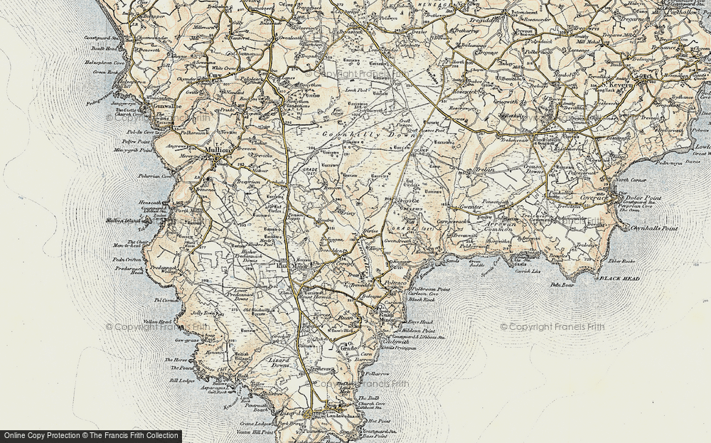 Old Map of Trerise, 1900 in 1900