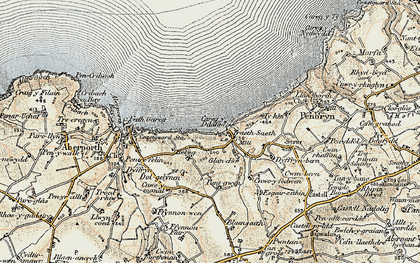 Old map of Tresaith in 1901
