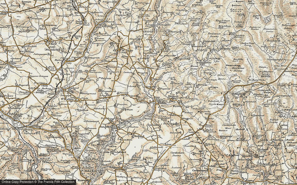 Old Map of Tresarrett, 1900 in 1900