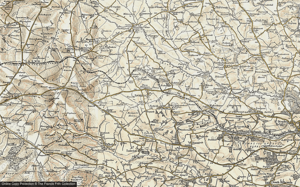 Old Map of Tresmeer, 1900 in 1900