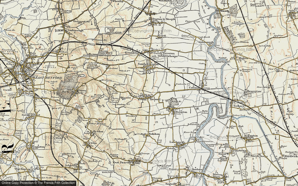 Old Map of Treswell, 1902-1903 in 1902-1903