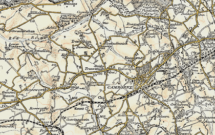 Old map of Treswithian in 1900