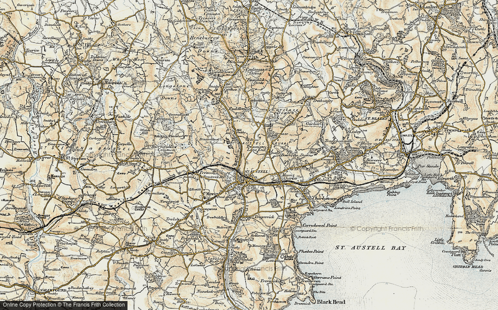 Old Map of Trethowel, 1900 in 1900