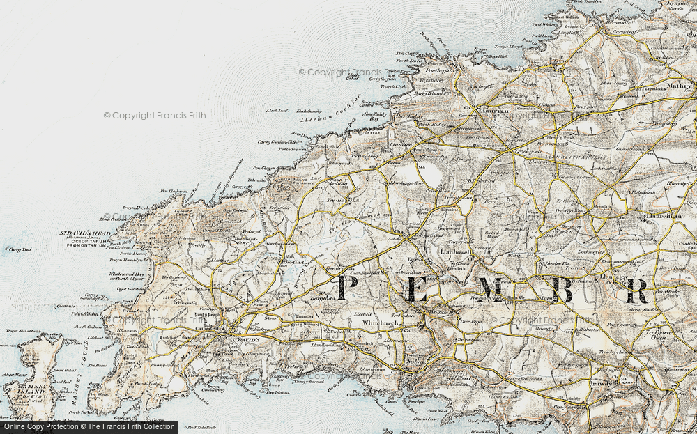 Old Map of Tretio, 0-1912 in 0-1912