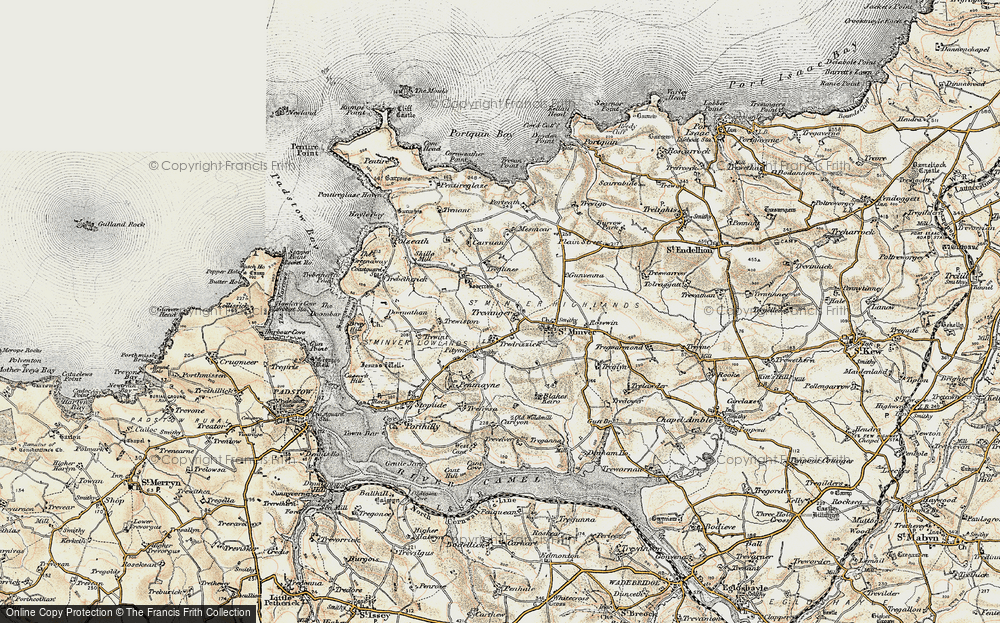 Old Map of Trevanger, 1900 in 1900