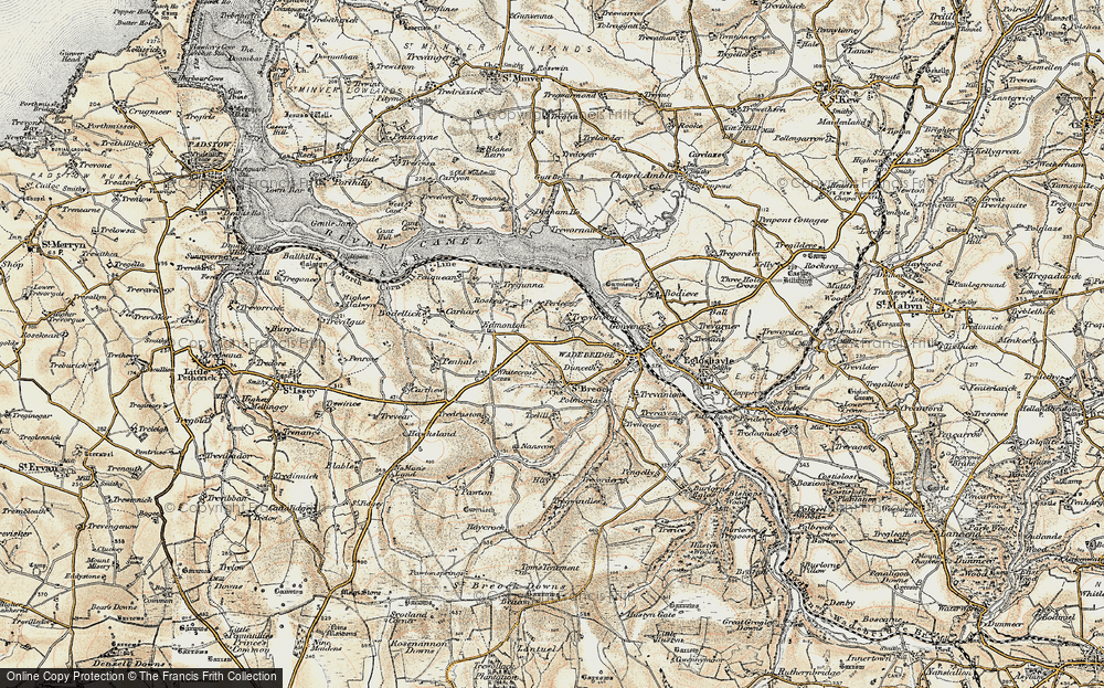 Old Map of Trevanson, 1900 in 1900