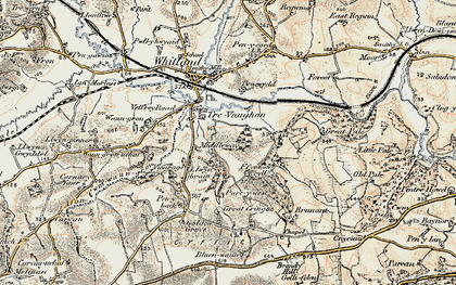 Old map of Brandy Hill in 1901