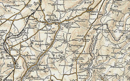 Old map of Treveighan in 1900