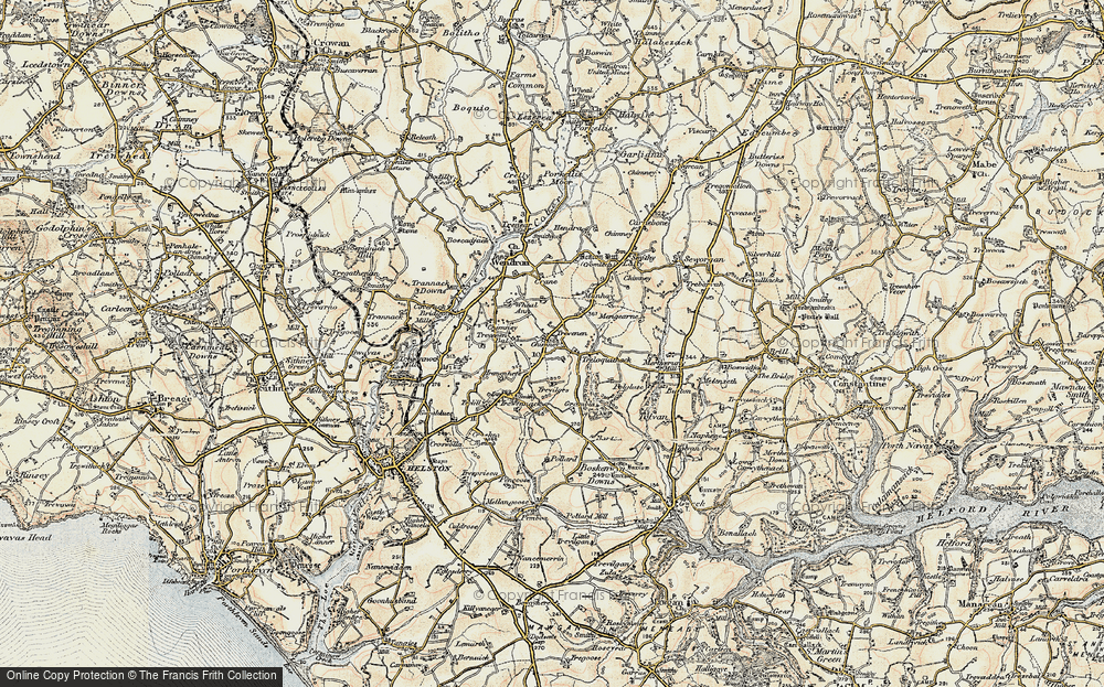 Old Map of Trevenen, 1900 in 1900