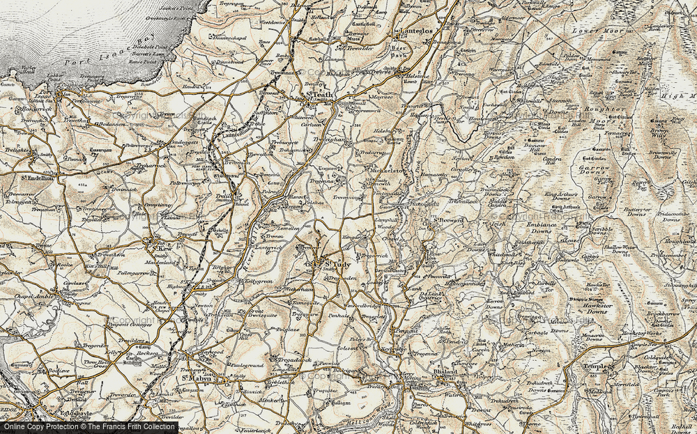 Old Map of Trevenning, 1900 in 1900