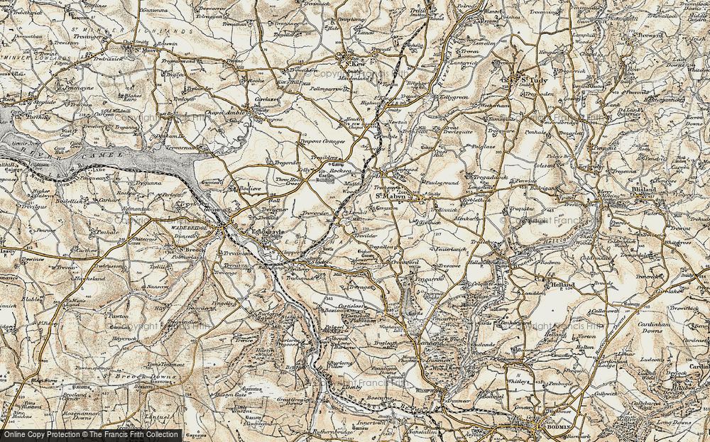 Old Map of Trevilder, 1900 in 1900