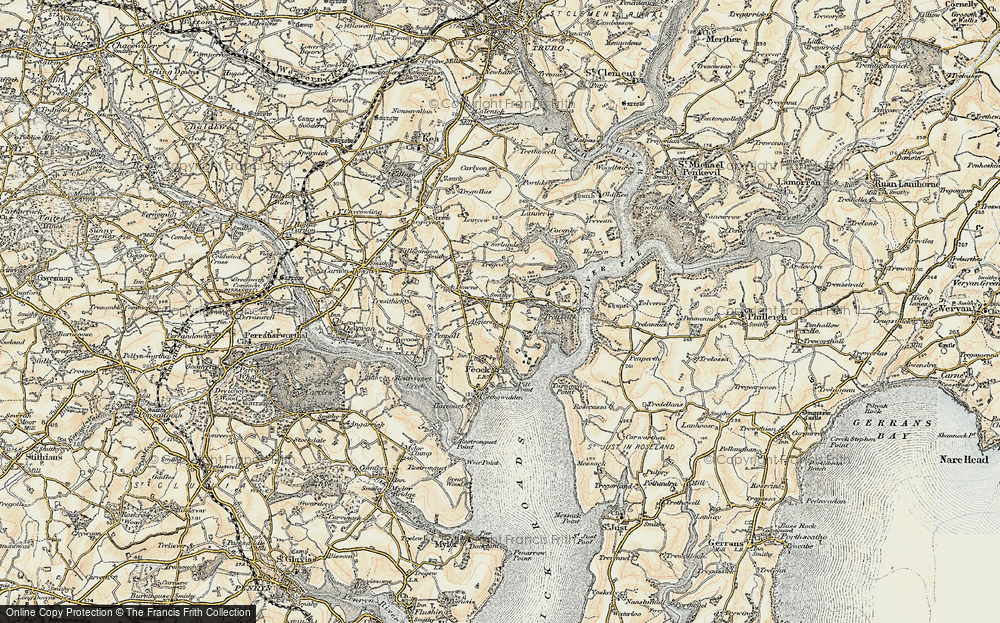 Old Map of Trevilla, 1900 in 1900
