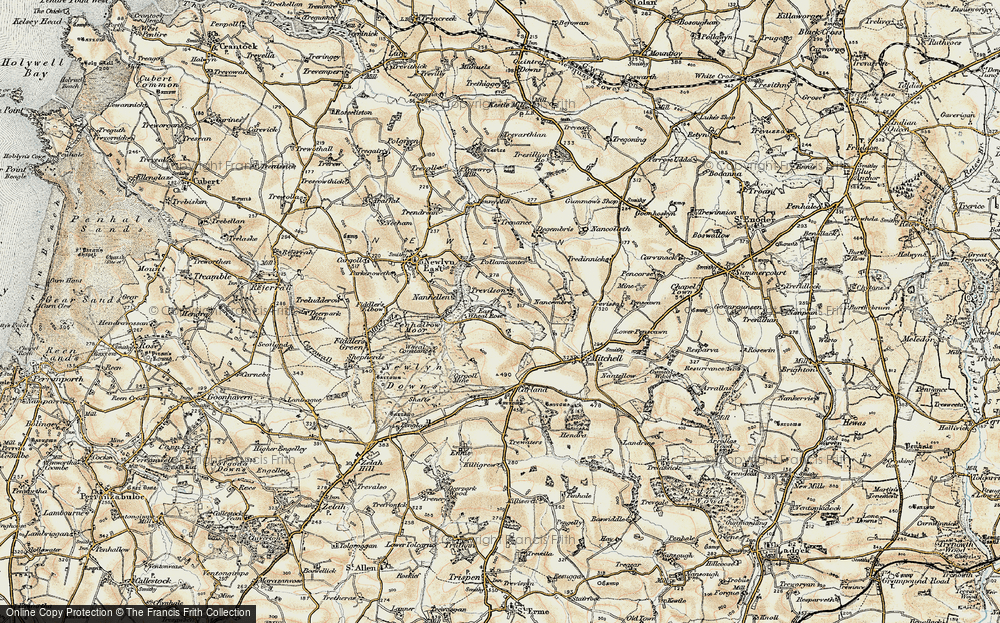 Old Map of Trevilson, 1900 in 1900